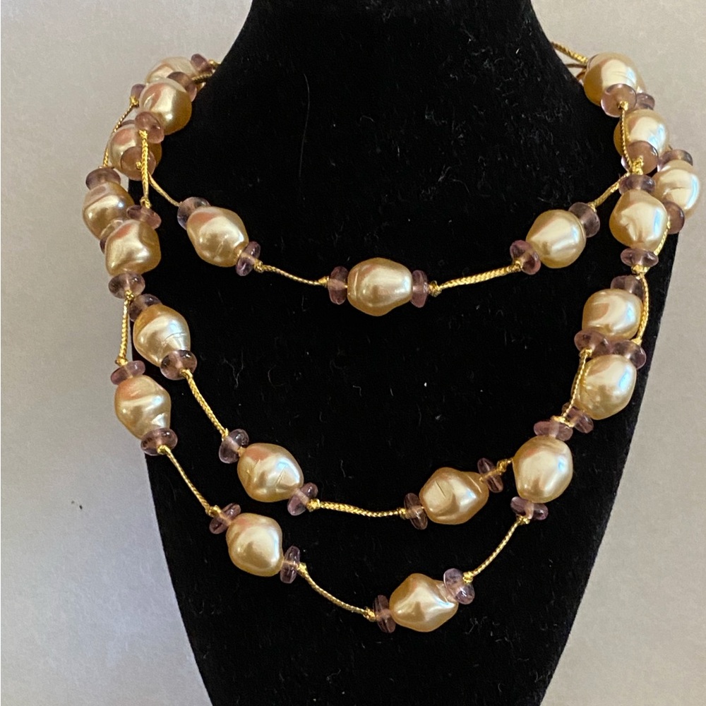 Baroque Pearl Necklace 40”